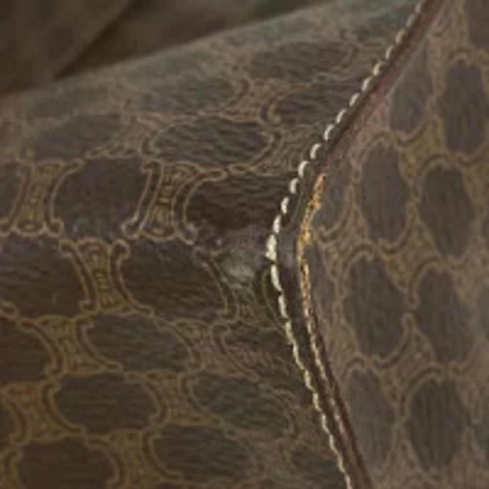 Celine brown shoulder bag Macadam canvas tote Brown
